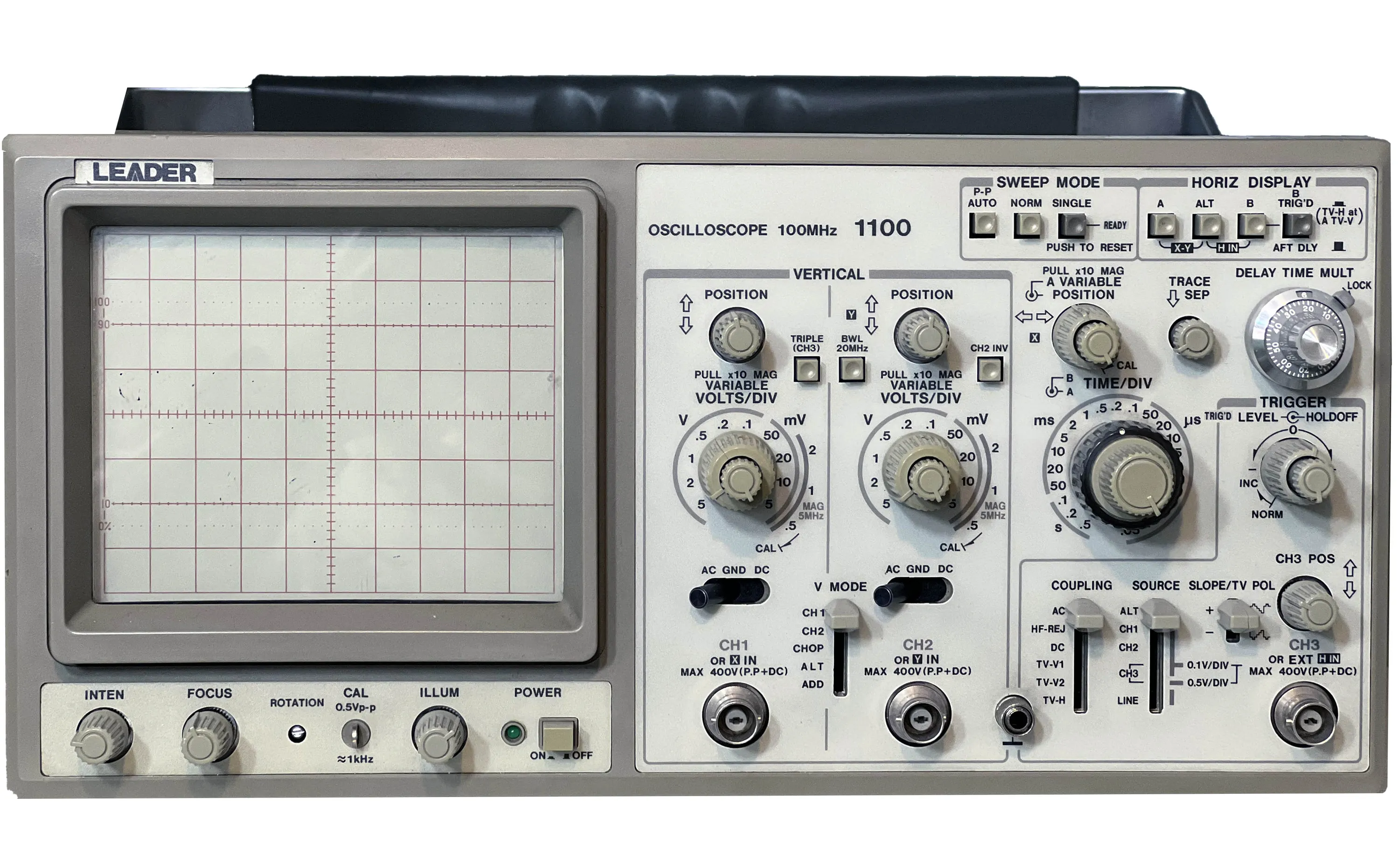 اسیلوسکوپ آنالوگ دست دوم مدل Leader 1100 اسیلوسکوپ آنالوگ دست دوم 100 مگاهرتز مدل Leader 1100 برند لیدر ژاپن
